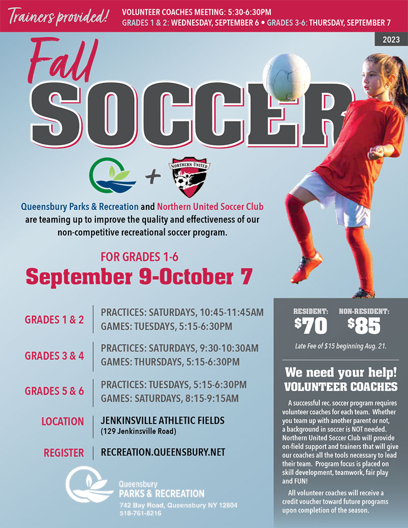 Its Time to Register for Soccer!