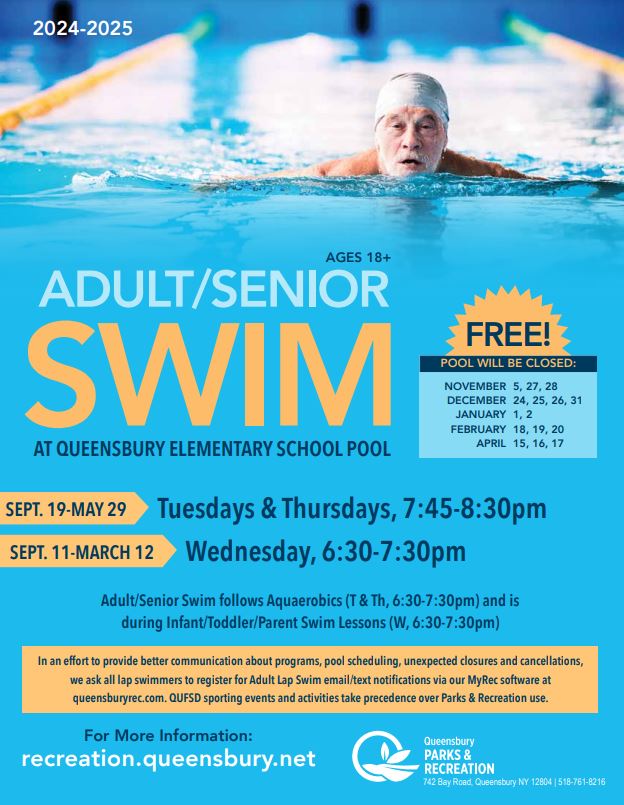 Adult Lap Swim Availability