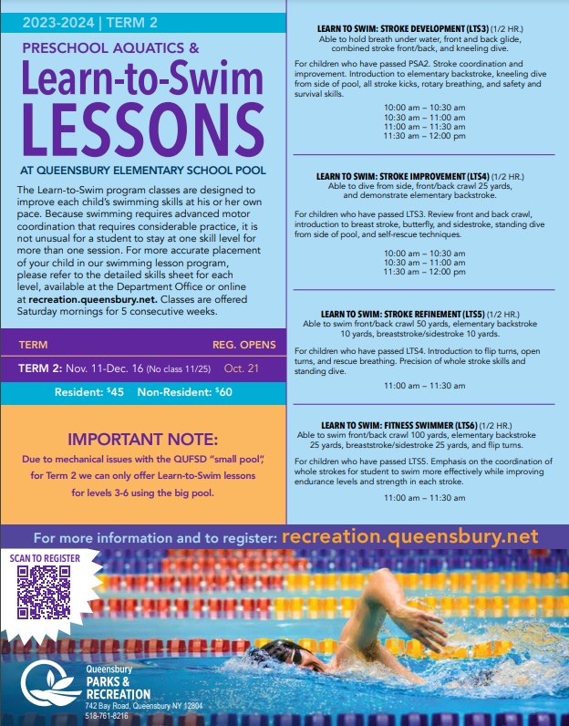 Term 2 Swim Lessons